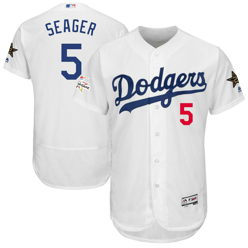 Los Angeles Dodgers Corey Seager #5 White 2017 All-Star Flex Base Jersey Los Angeles Dodgers Corey Seager #5 White 2017 All-Star Flex Base Jersey