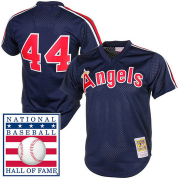California Angels Reggie Jackson #44 Navy Cooperstown Mesh Batting Practice Player Jersey
