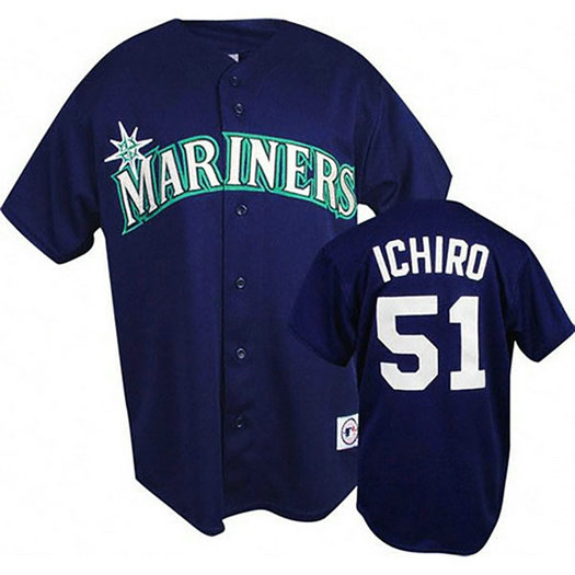 Seattle Mariners #51 Ichiro Suzuki Navy Blue Cool Base Jersey Seattle Mariners #51 Ichiro Suzuki Navy Blue Cool Base Jersey