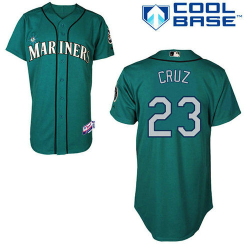 Seattle Mariners #23 Nelson Cruz Authentic Teal Green Alternate Cool Base Jersey