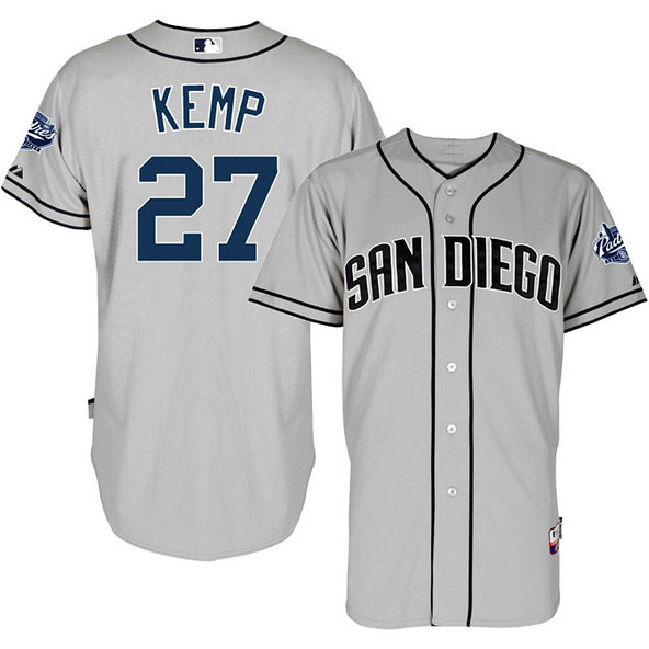 San Diego Padres Matt Kemp Authentic Grey Cool Base Jersey San Diego Padres Matt Kemp Authentic Grey Cool Base Jersey