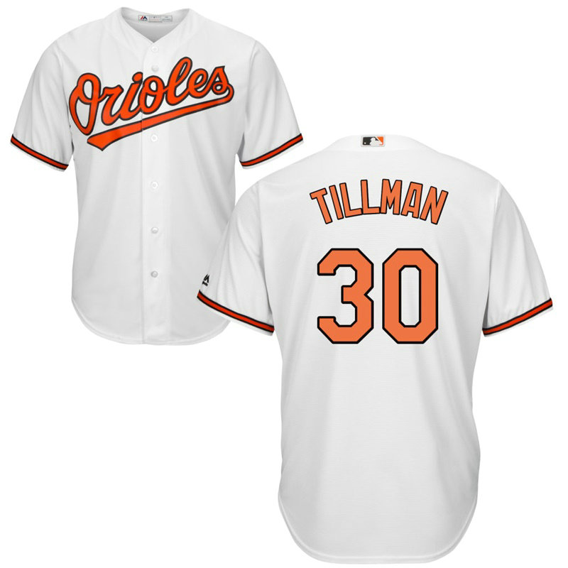 Baltimore Orioles Chris Tillman #30 Home White Cool Base Jersey Baltimore Orioles Chris Tillman #30 Home White Cool Base Jersey