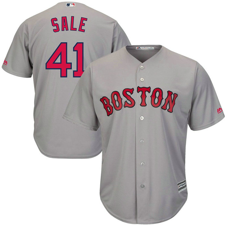 Boston Red Sox Chris Sale #41 Road Grey Cool Base Jersey