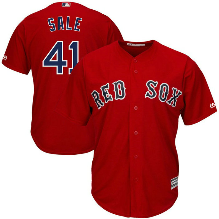 Boston Red Sox Chris Sale #41 Alternate Red Cool Base Jersey