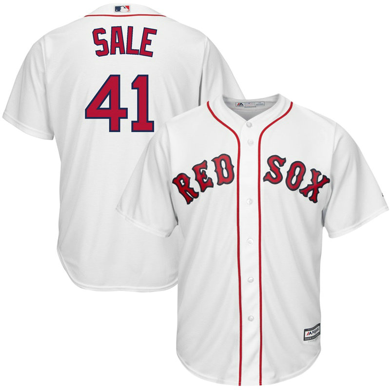 Boston Red Sox Chris Sale #41 White Cool Base Jersey