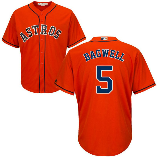 Houston Astros Jeff Bagwell #5 Alternate Orange Cool Base Jersey