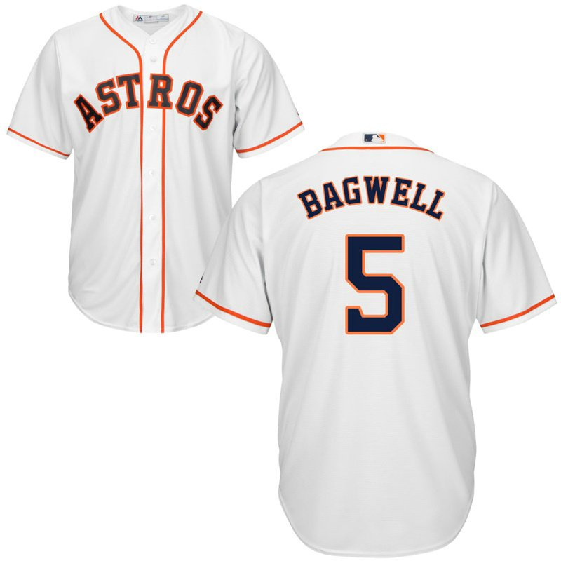 Houston Astros Jeff Bagwell #5 Home White Cool Base Jersey