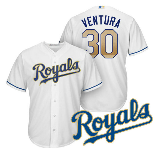 Kansas City Royals Yordano Ventura #30 2017 Home White Cool Base Jersey Kansas City Royals Yordano Ventura #30 2017 Home White Cool Base Jersey