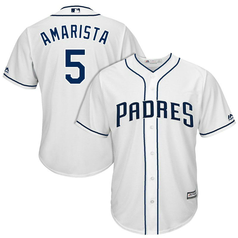 San Diego Padres Alexi Amarista #5 2017 Home White Cool Base Jersey San Diego Padres Alexi Amarista #5 2017 Home White Cool Base Jersey
