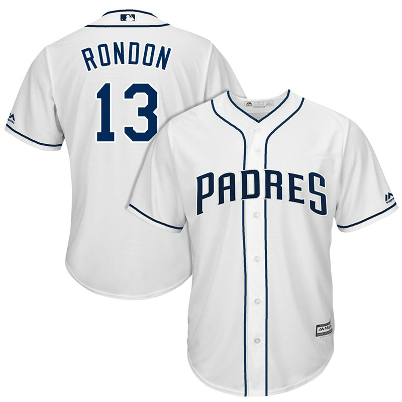 San Diego Padres Jose Rondon #13 2017 Home White Cool Base Jersey San Diego Padres Jose Rondon #13 2017 Home White Cool Base Jersey