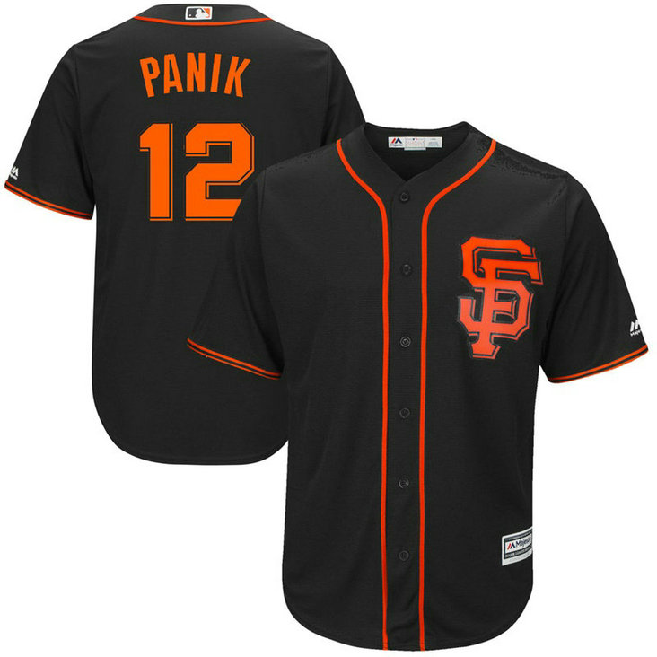 San Francisco Giants Joe Panik #12 2017 Alternate Black Cool Base Jersey