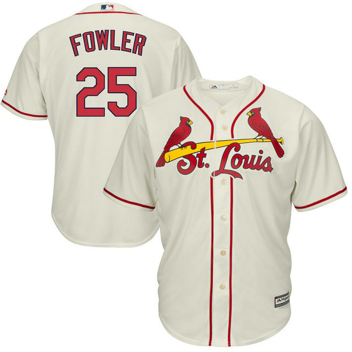 St. Louis Cardinals Dexter Fowler #25 Alternate Cream Cool Base Jersey