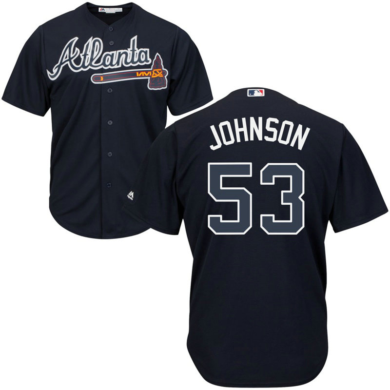 Atlanta Braves #53 Jim Johnson Alternate Navy Cool Base Jersey Atlanta Braves #53 Jim Johnson Alternate Navy Cool Base Jersey