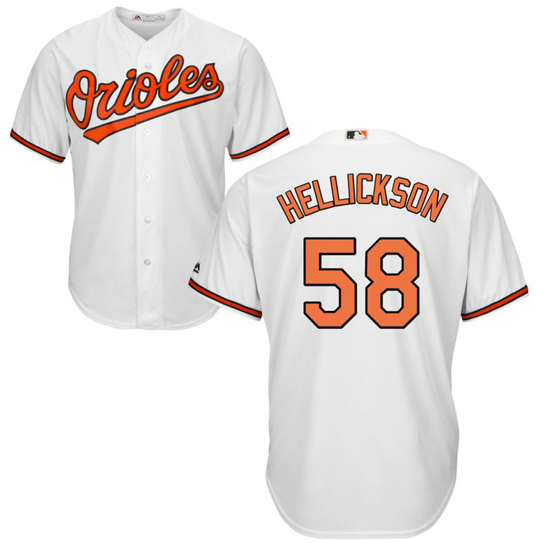 Baltimore Orioles #58 Jeremy Hellickson Home White Cool Base Jersey