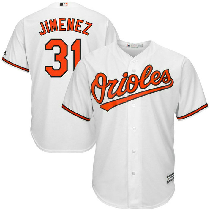 Baltimore Orioles #31 Ubaldo Jimenez Home White Cool Base Jersey