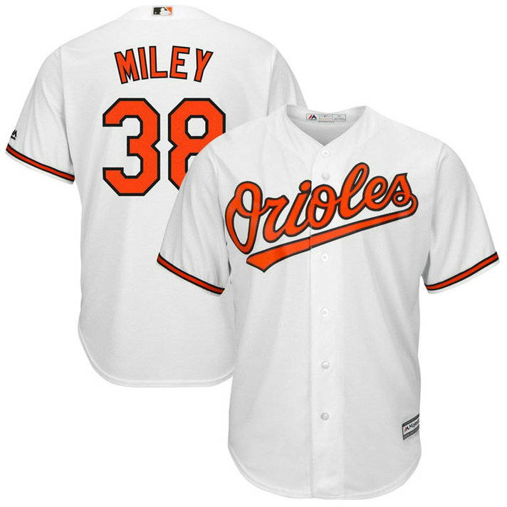 Wade Miley #38 Baltimore Orioles Replica Home White Cool Base Jersey Wade Miley #38 Baltimore Orioles Replica Home White Cool Base Jersey
