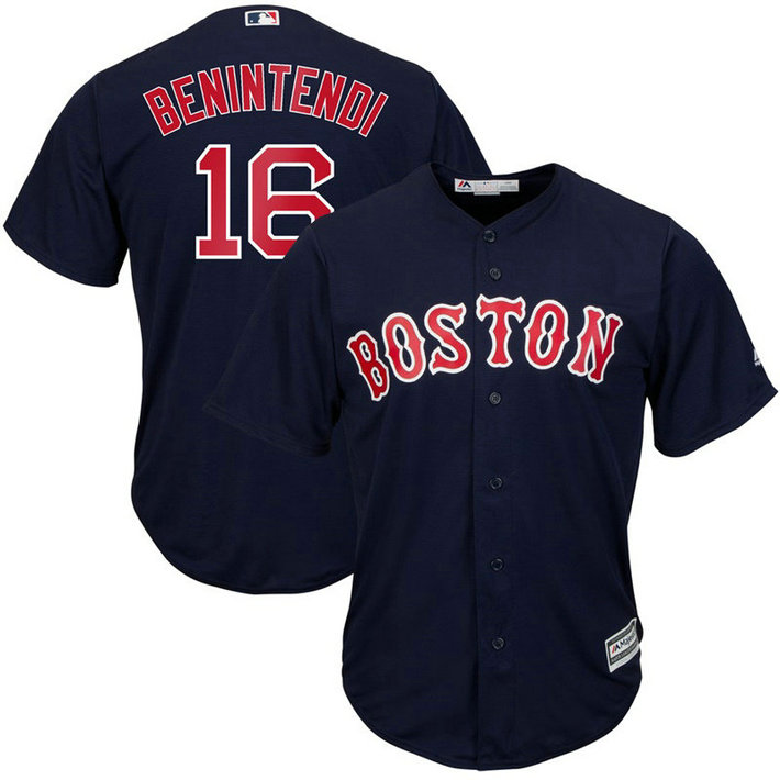 Boston Red Sox #16 Andrew Benintendi Replica Alternate Navy Cool Base Jersey Boston Red Sox #16 Andrew Benintendi Replica Alternate Navy Cool Base Jersey