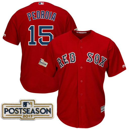 Dustin Pedroia #15 Boston Red Sox 2017 Postseason Scarlet Cool Base Jersey Dustin Pedroia #15 Boston Red Sox 2017 Postseason Scarlet Cool Base Jersey