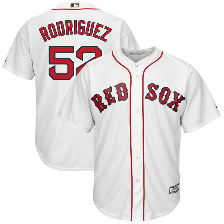 Eduardo Rodriguez #52 Boston Red Sox Replica Home White Cool Base Jersey Eduardo Rodriguez #52 Boston Red Sox Replica Home White Cool Base Jersey