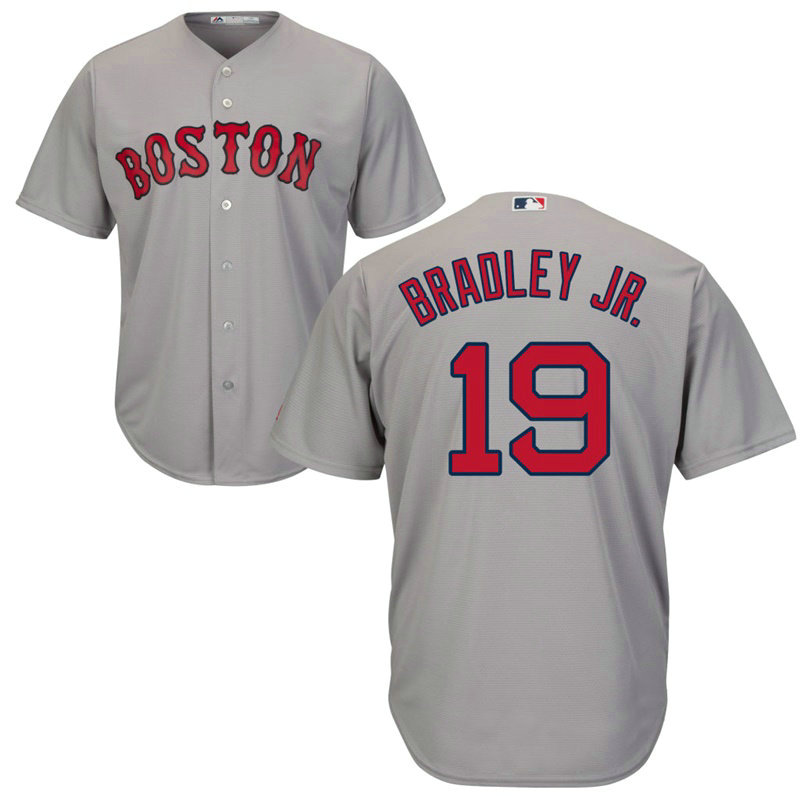 Boston Red Sox #19 Jackie Bradley Jr. Road Grey Cool Base Jersey