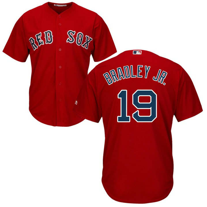 Boston Red Sox #19 Jackie Bradley Jr. Alternate Red Cool Base Jersey