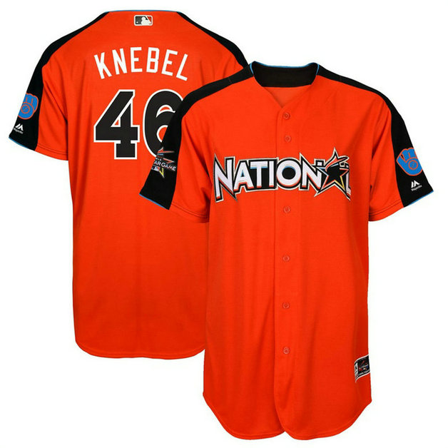 Milwaukee Brewers Corey Knebel #46 Orange Home Run Derby 2017 All-Star American League Jersey Milwaukee Brewers Corey Knebel #46 Orange Home Run Derby 2017 All-Star American League Jersey
