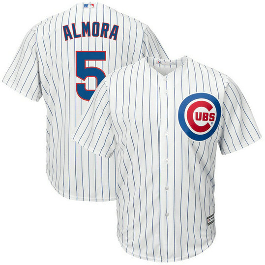 Albert Almora #5 Chicago Cubs Replica Home White Cool Base Jersey Albert Almora #5 Chicago Cubs Replica Home White Cool Base Jersey