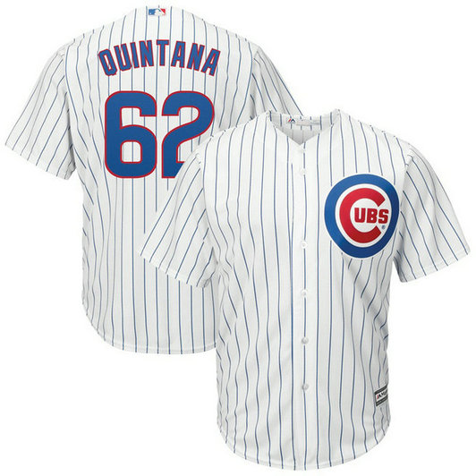 Jose Quintana #62 Chicago Cubs Home White Cool Base Jersey
