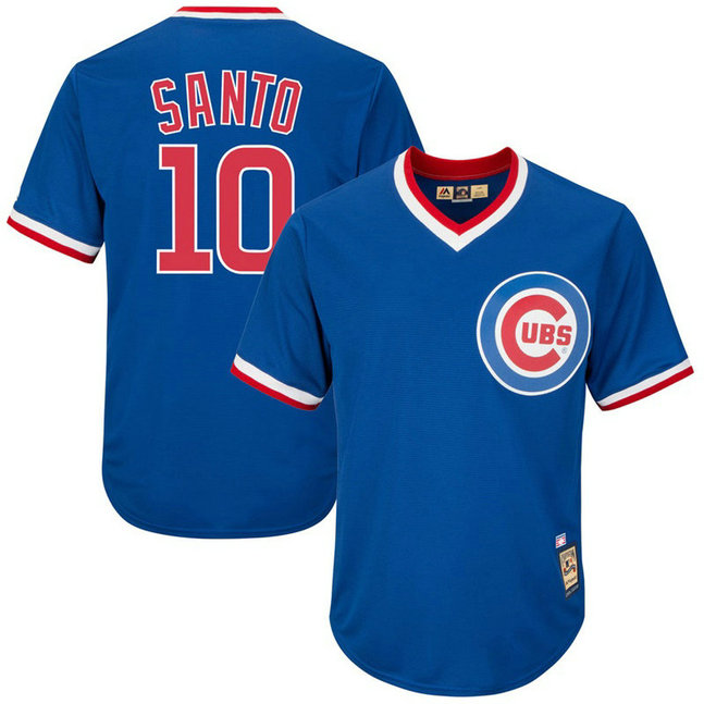 Ron Santo #10 Chicago Cubs Replica Cooperstown Collection Royal Cool Base Jersey
