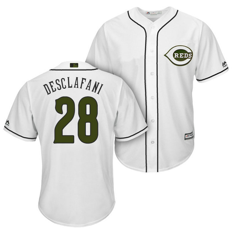 Cincinnati Reds #28 Anthony DeSclafani 2018 Alternate White Cool Base Jersey Cincinnati Reds #28 Anthony DeSclafani 2018 Alternate White Cool Base Jersey