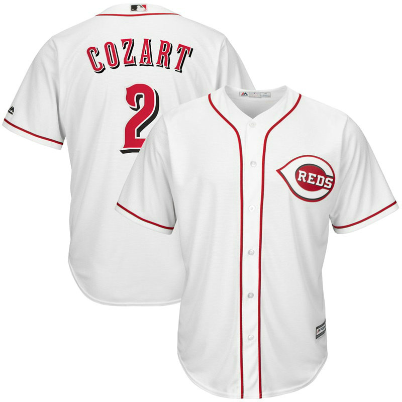 Zack Cozart #2 Cincinnati Reds Home White Cool Base Jersey