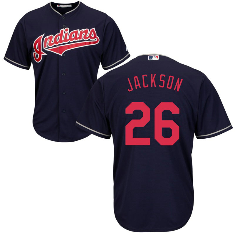 Cleveland Indians #26 Austin Jackson Alternate Navy Cool Base Jersey Cleveland Indians #26 Austin Jackson Alternate Navy Cool Base Jersey