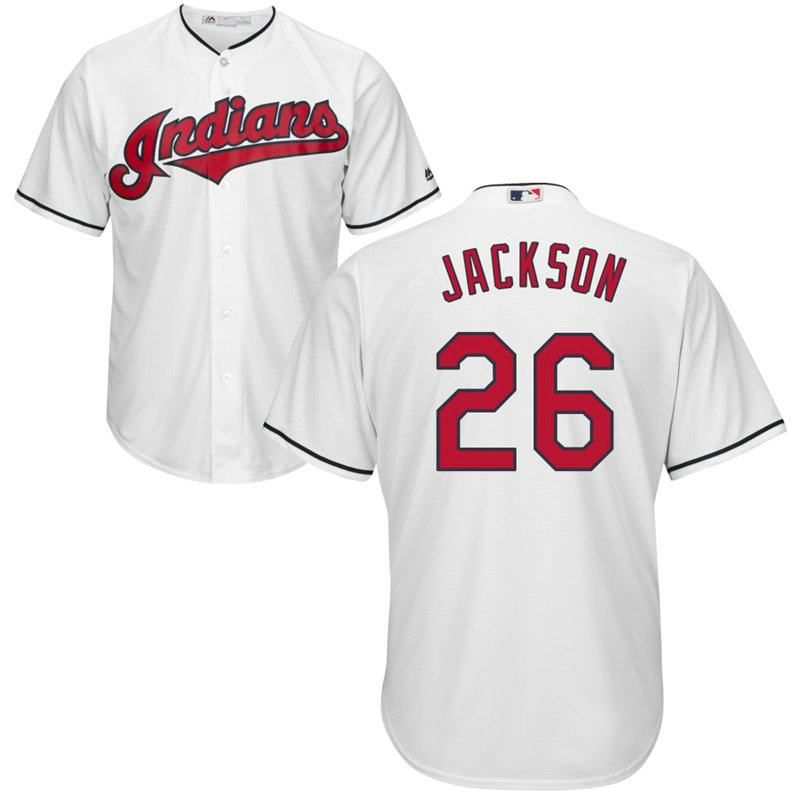 Cleveland Indians #26 Austin Jackson Home White Cool Base Jersey Cleveland Indians #26 Austin Jackson Home White Cool Base Jersey
