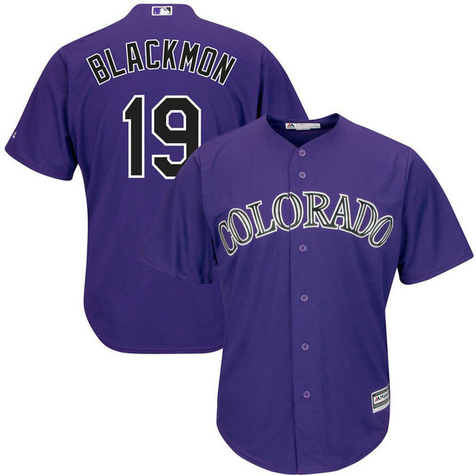 Colorado Rockies #19 Charlie Blackmon Replica Alternate Purple Cool Base Jersey Colorado Rockies #19 Charlie Blackmon Replica Alternate Purple Cool Base Jersey