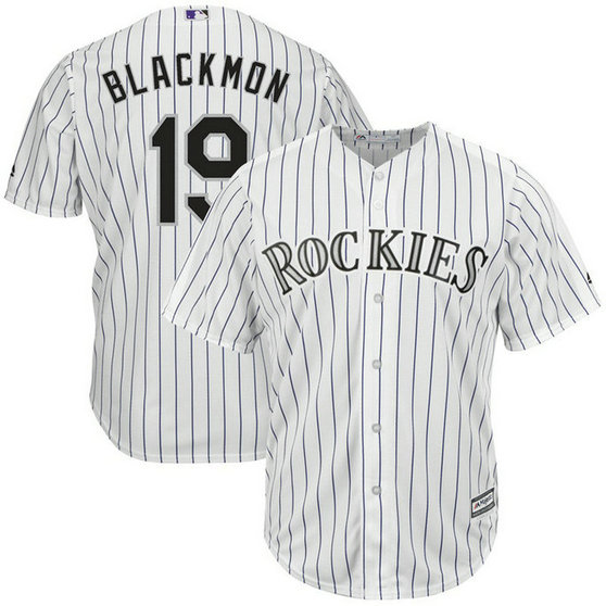 Charlie Blackmon #19 Colorado Rockies Home White Cool Base Jersey