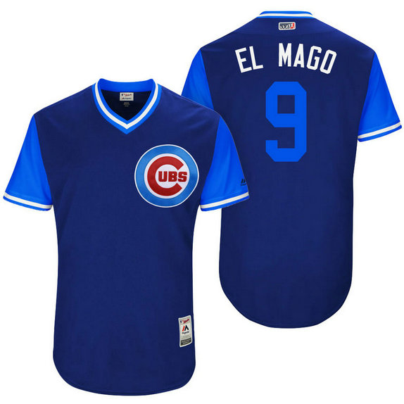 Chicago Cubs Javier Baez #9 El Mago Royal Nickname 2017 Little League Players Weekend Jersey