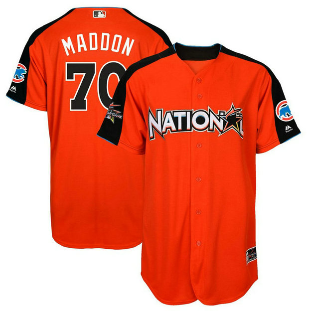 Chicago Cubs Joe Maddon #70 Orange Home Run Derby 2017 All-Star American League Jersey
