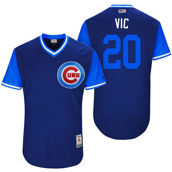 Chicago Cubs Victor Caratini #20 Vic Royal Nickname 2017 Little League Players Weekend Jersey Chicago Cubs Victor Caratini #20 Vic Royal Nickname 2017 Little League Players Weekend Jersey