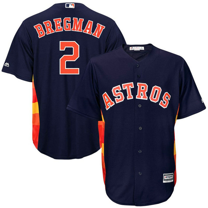 Alex Bregman #2 Houston Astros Fashion Replica Navy Cool Base Jersey Alex Bregman #2 Houston Astros Fashion Replica Navy Cool Base Jersey