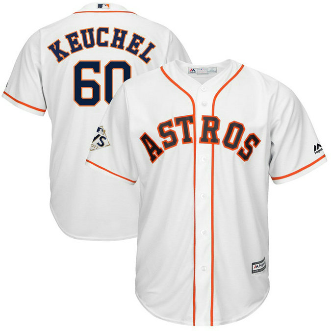 Dallas Keuchel #60 Houston Astros 2017 World Series Bound White Cool Base Jersey