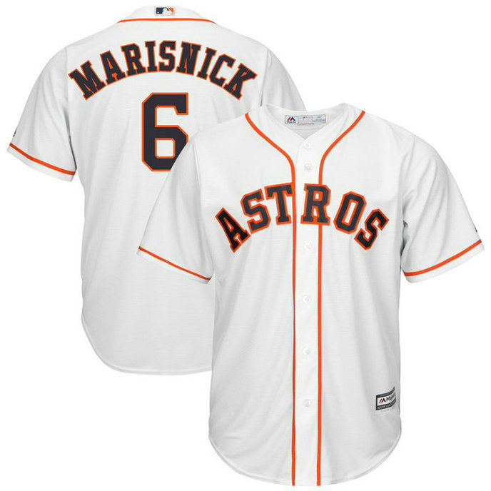 Jake Marisnick #6 Houston Astros Replica Home White Cool Base Jersey Jake Marisnick #6 Houston Astros Replica Home White Cool Base Jersey