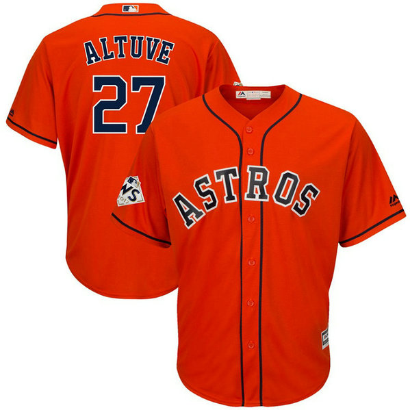 Jose Altuve #27 Houston Astros 2017 World Series Bound Orange Cool Base Jersey Jose Altuve #27 Houston Astros 2017 World Series Bound Orange Cool Base Jersey