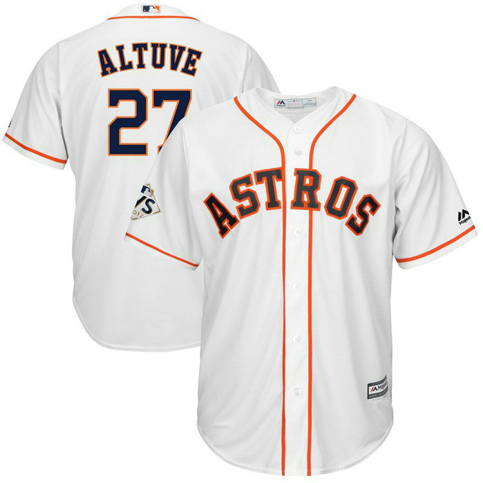 Jose Altuve #27 Houston Astros 2017 World Series Bound White Cool Base Jersey Jose Altuve #27 Houston Astros 2017 World Series Bound White Cool Base Jersey