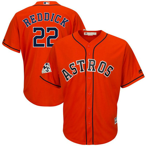Josh Reddick #22 Houston Astros 2017 World Series Bound Orange Cool Base Jersey