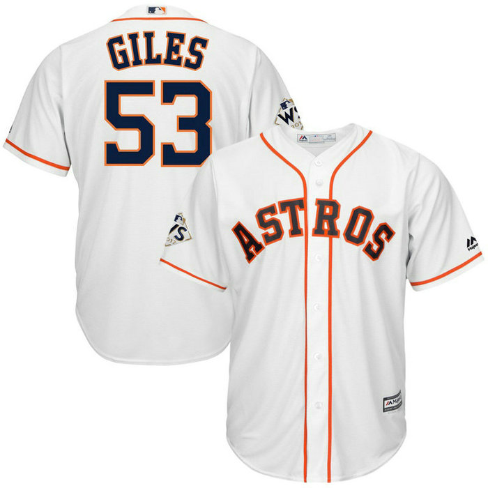Ken Giles #53 Houston Astros 2017 World Series Bound White Cool Base Jersey