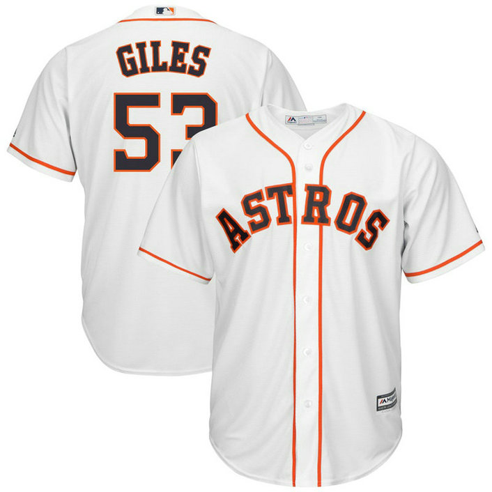Ken Giles #53 Houston Astros Replica Home White Cool Base Jersey