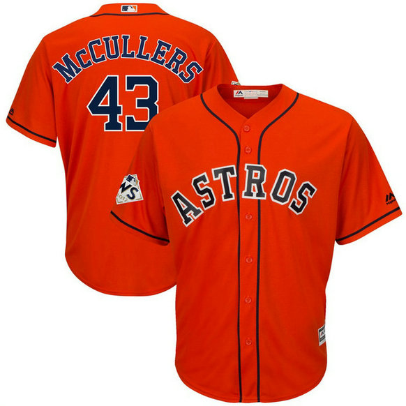 Lance McCullers #43 Houston Astros 2017 World Series Bound Orange Cool Base Jersey Lance McCullers #43 Houston Astros 2017 World Series Bound Orange Cool Base Jersey