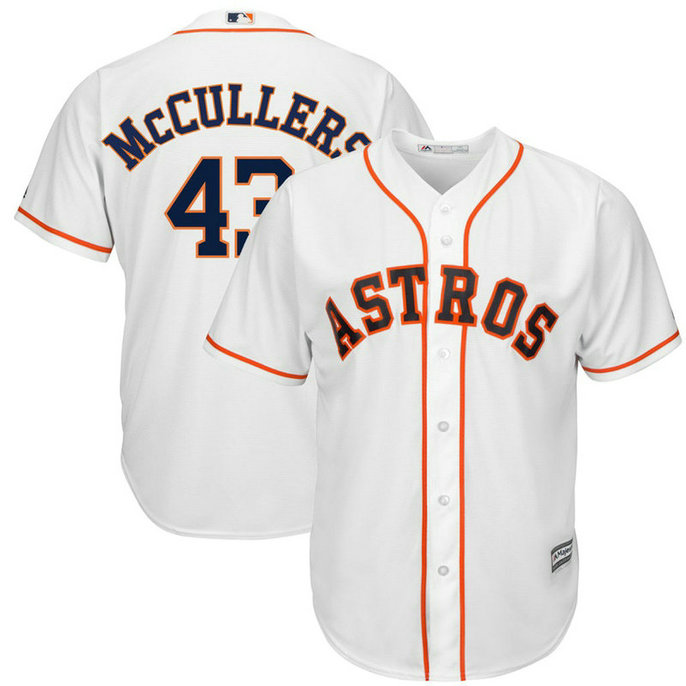 Lance McCullers #43 Houston Astros Replica Home White Cool Base Jersey Lance McCullers #43 Houston Astros Replica Home White Cool Base Jersey