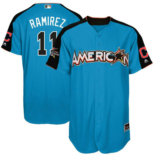 2017 All-Star American League Cleveland Indians Jose Ramirez #11 Blue Home Run Derby 2017 All-Star American League Jersey