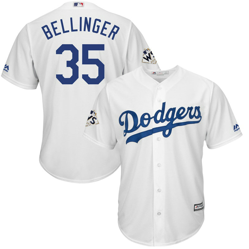 Cody Bellinger #35 Los Angeles Dodgers 2017 World Series Bound White Cool Base Jersey Cody Bellinger #35 Los Angeles Dodgers 2017 World Series Bound White Cool Base Jersey